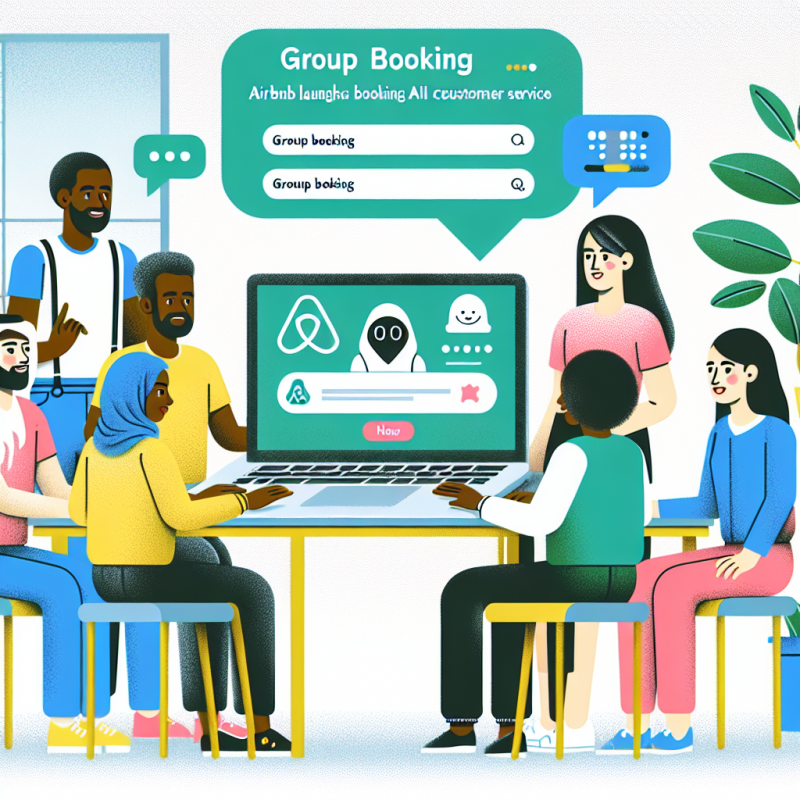 Illustration of Airbnb lance les fonctionnalités de réservation de groupe et utilise l'IA pour le service client