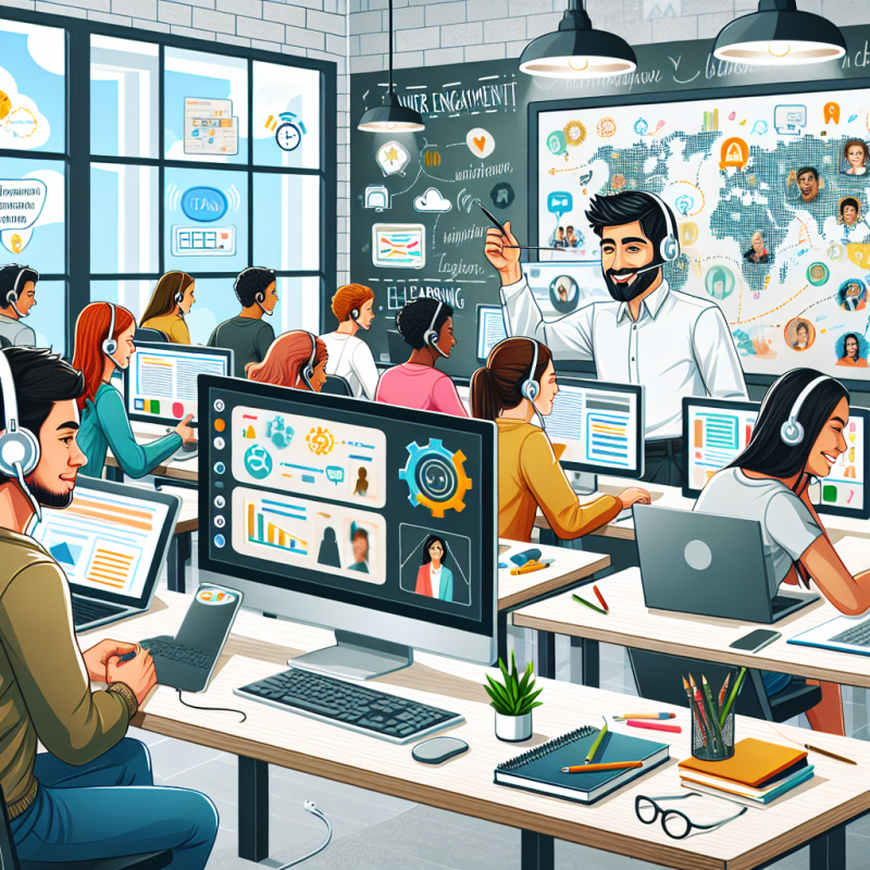 Illustration of Digital Learning, comment renforcer l’engagement des apprenants ?