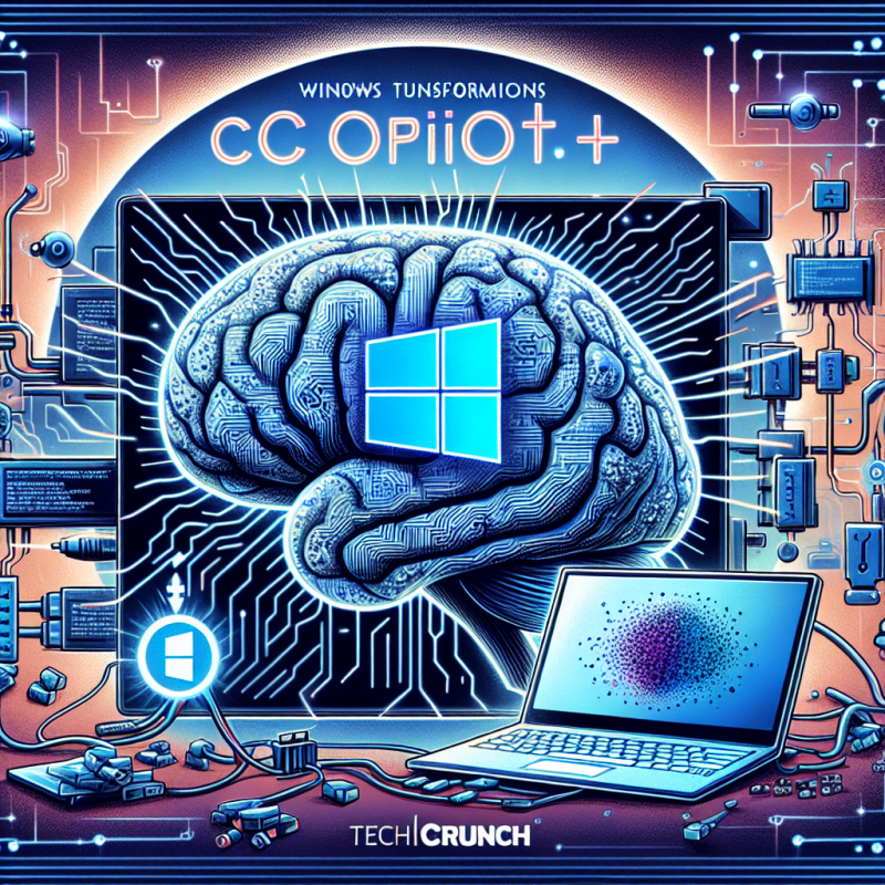 Illustration of Microsoft veut faire de Windows un système d'exploitation IA, lance les PC Copilot+ | TechCrunch