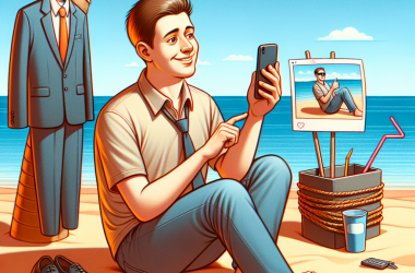 Illustration of Un salarié en arrêt maladie qui publie sur Instagram des photos à la plage peut-il être licencié?