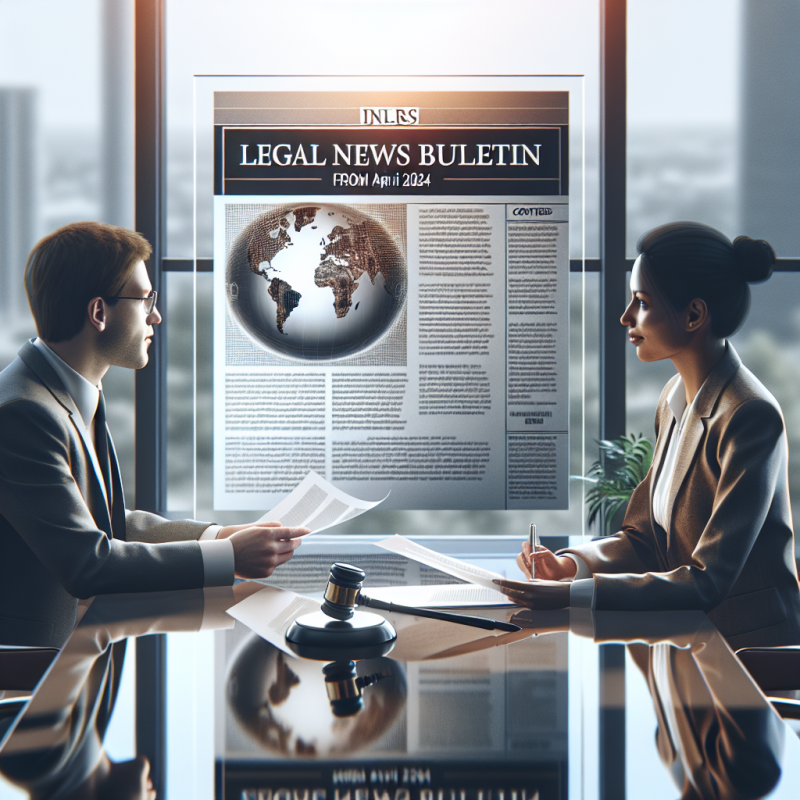 Illustration of Présentation du bulletin d’actualité juridique d’avril 2024 - Actualité - INRS