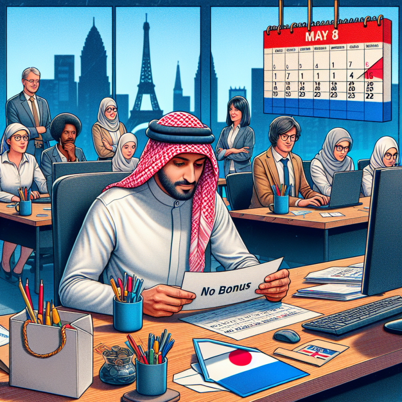 Illustration of Non, travailler pendant le pont du 8 mai ne donne pas lieu à une prime