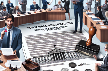 Illustration of Secrétaires généraux de mairie : les décrets d'application validés en pointillés