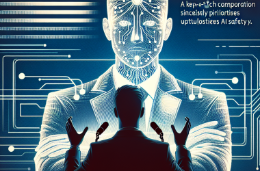 Illustration of Mustafa Suleyman, de Microsoft, exprime son admiration pour Sam Altman et croit en sa sincérité concernant la sécurité de l'IA