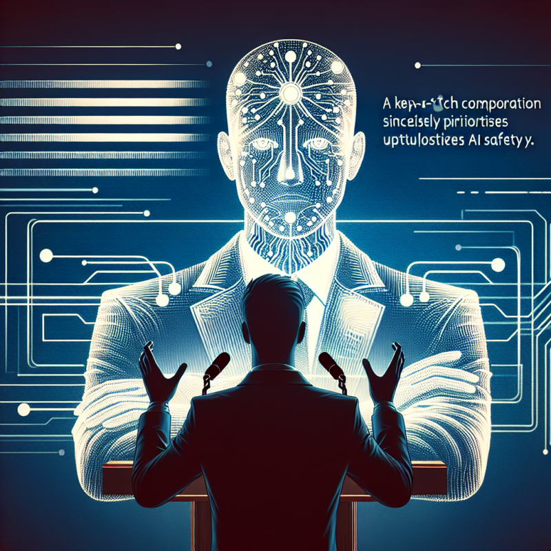 Illustration of Mustafa Suleyman, de Microsoft, exprime son admiration pour Sam Altman et croit en sa sincérité concernant la sécurité de l'IA