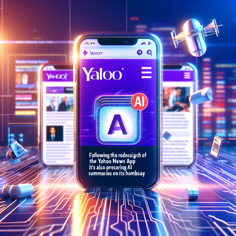 Illustration of Après la refonte de l'appli Yahoo News, Yahoo prépare aussi des résumés AI sur sa page d'accueil | TechCrunch