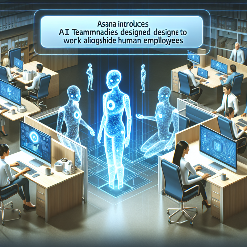 Illustration of Asana introduit "AI teammates" conçus pour travailler aux côtés des employés humains | TechCrunch