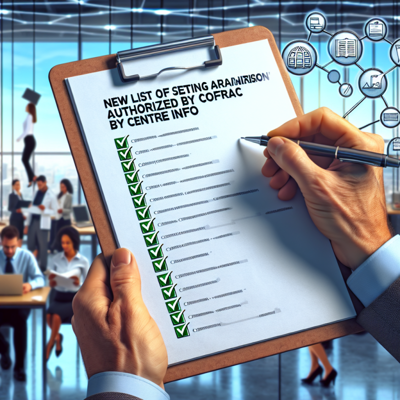 Illustration of Nouvelle liste d'organismes certificateurs autorisés par le Cofrac - Centre Inffo