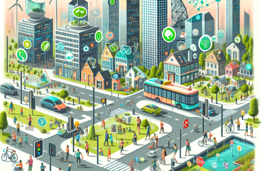 Illustration of Repenser les villes : vers un développement du territoire intelligent, connecté et viable
