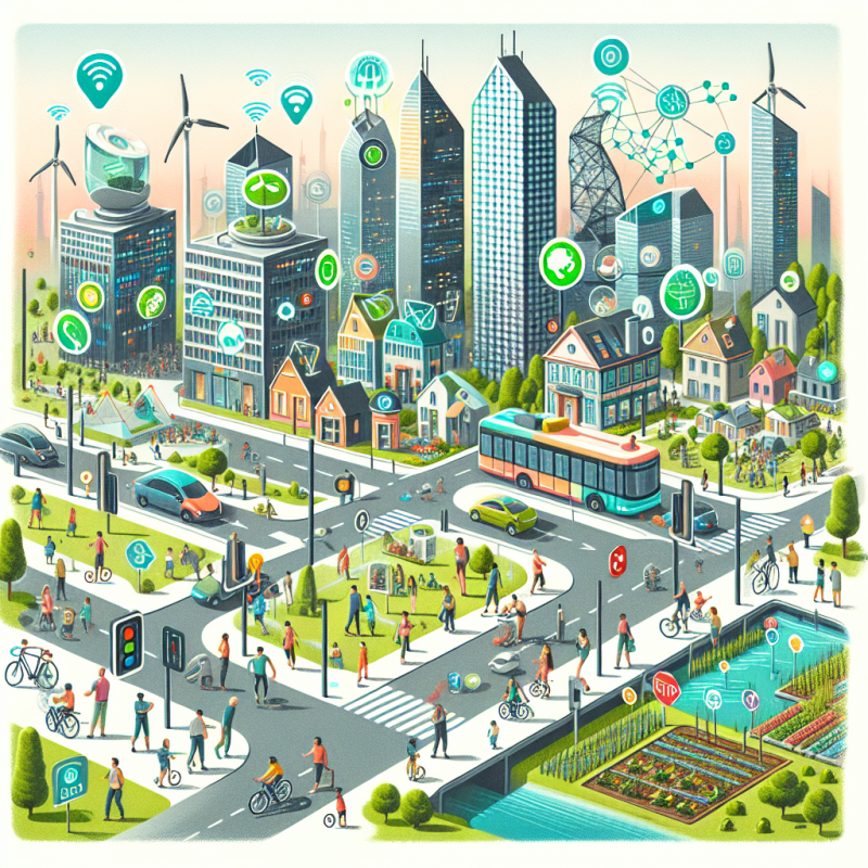 Illustration of Repenser les villes : vers un développement du territoire intelligent, connecté et viable