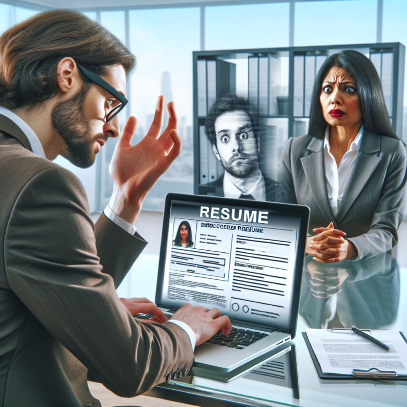Illustration of J'ai menti sur mon CV: mon employeur peut-il me licencier?