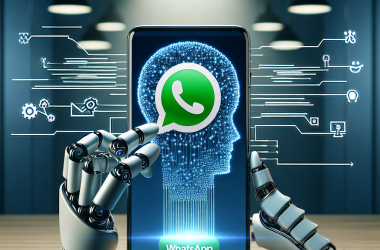 Illustration of Meta ajoute des fonctionnalités alimentées par l'IA à l'application WhatsApp Business