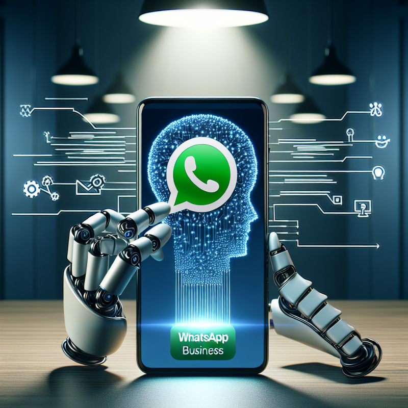 Illustration of Meta ajoute des fonctionnalités alimentées par l'IA à l'application WhatsApp Business