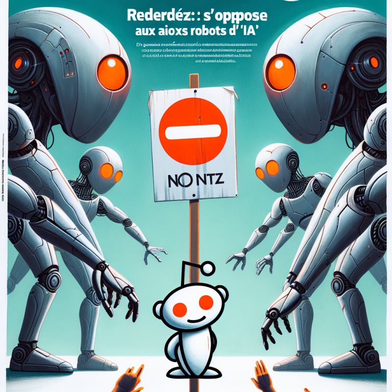 Illustration of Regardez: Reddit s'oppose aux robots d'IA