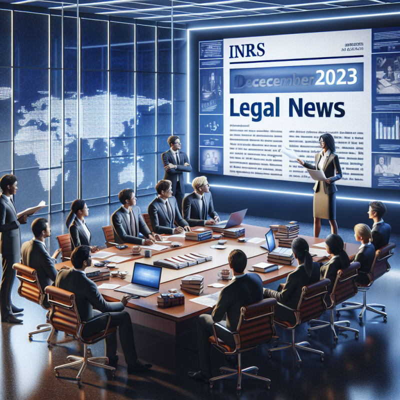 Illustration of Présentation du bulletin d’actualité juridique de décembre 2023 - Actualité - INRS