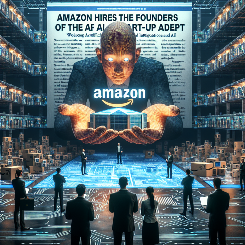 Illustration of Amazon débauche les fondateurs de la start-up IA Adept | TechCrunch