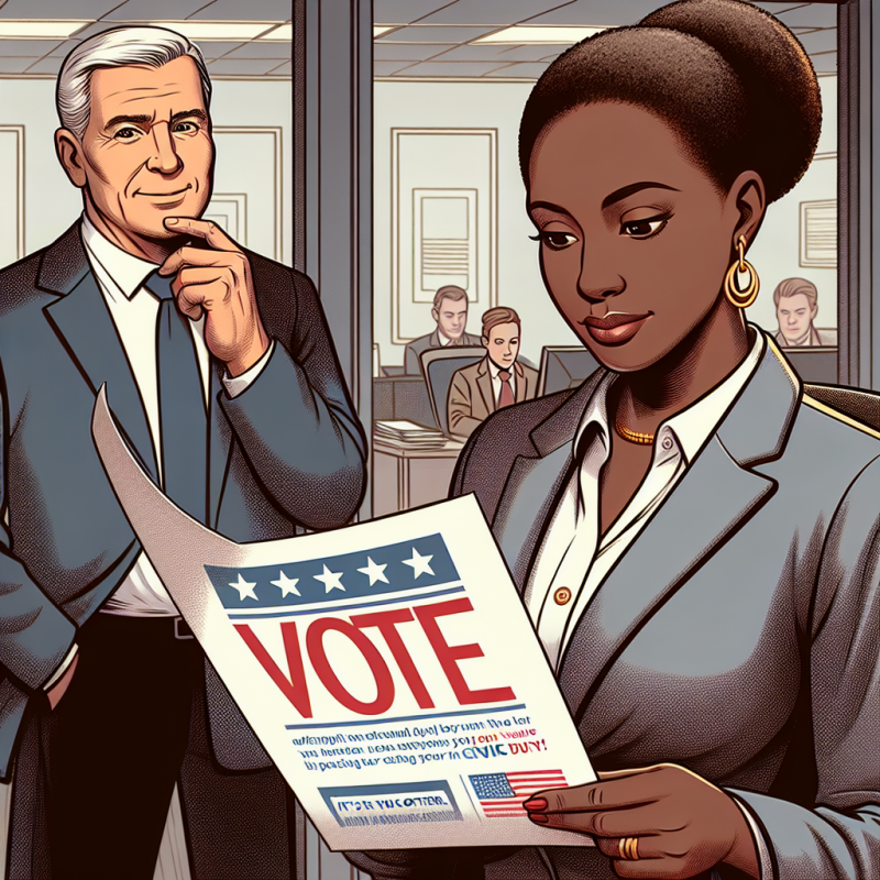 Illustration of "Tu dois faire ton devoir citoyen!": mon employeur peut-il m’inciter à aller voter?