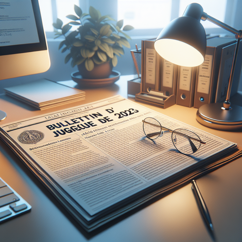 Illustration of Présentation du bulletin d’actualité juridique de décembre 2023 - Actualité - INRS