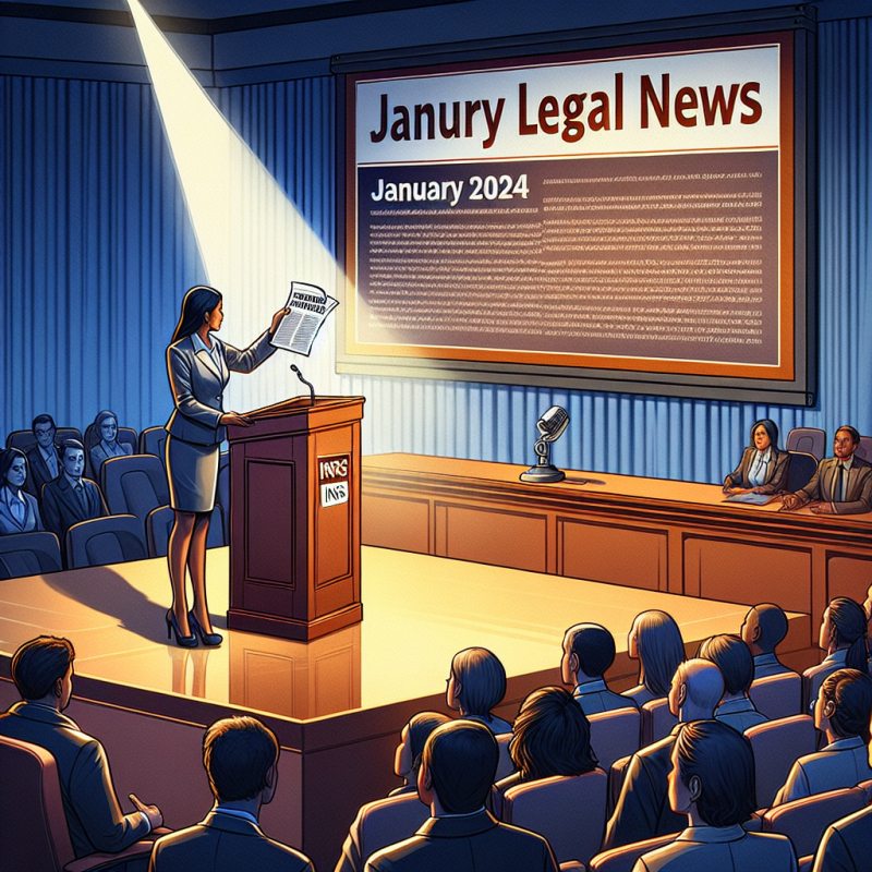 Illustration of Présentation du bulletin d’actualité juridique de janvier 2024 - Actualité - INRS