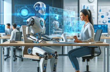 Illustration of L’intelligence artificielle, une nouvelle collègue au banc d’essai