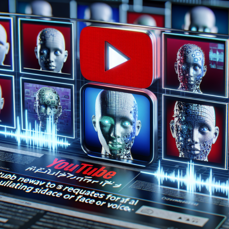 Illustration of 'YouTube vous permet maintenant de demander la suppression de contenu généré par l'IA qui simule votre visage ou votre voix | TechCrunch'