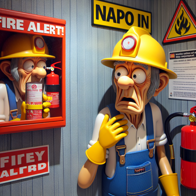 Illustration of 'Napo dans… Alerte au feu ! - Actualité - INRS'