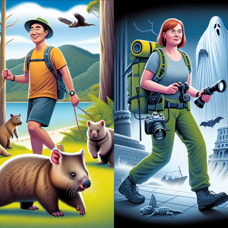 Illustration of Promener le wombat ou chasser les fantômes: ces drôles de jobs proposés par l'île de Tasmanie