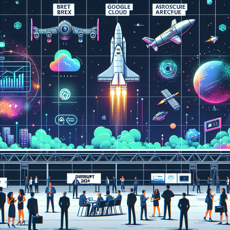 Illustration of Rencontrez Brex, Google Cloud, Aerospace et plus lors du Disrupt 2024 | TechCrunch