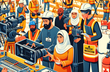 Illustration of Production audiovisuelle : des outils pour agir en prévention des risques professionnels - Actualité - INRS