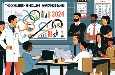 Illustration of L’enjeu de la reconversion des salariés des Jeux olympiques de Paris 2024