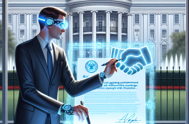 Illustration of Apple signe l'engagement de la Maison Blanche pour la sécurité de l'IA | TechCrunch