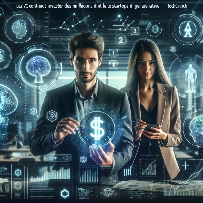 Illustration of Les VC continuent à investir des milliards dans les startups d'IA générative | TechCrunch