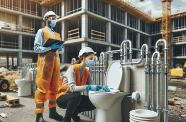 Illustration of Légionellose : prévenir les risques dans les installations sanitaires provisoires de chantier - Actualité - INRS