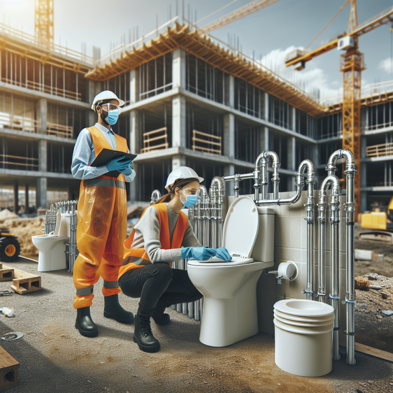 Illustration of Légionellose : prévenir les risques dans les installations sanitaires provisoires de chantier - Actualité - INRS