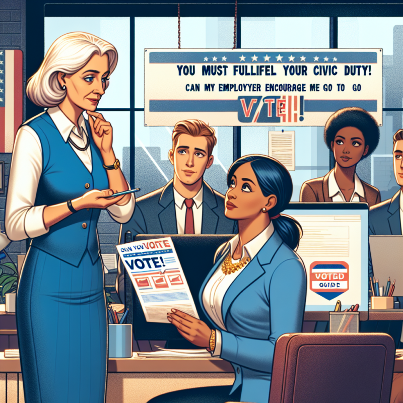 Illustration of "Tu dois faire ton devoir citoyen!": mon employeur peut-il m’inciter à aller voter?