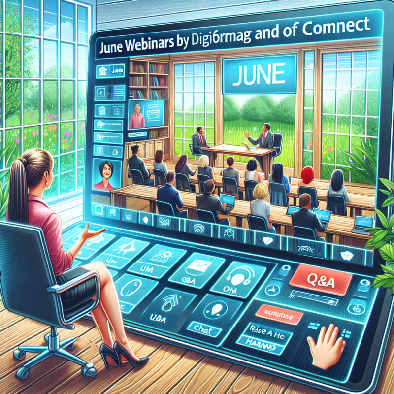 Illustration of Les webinaires de juin de Digiformag et OF Connect