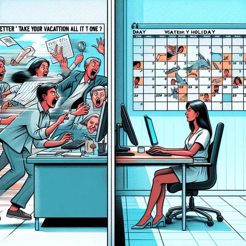 Illustration of Est-il préférable de prendre ses vacances en une seule fois ou de les répartir sur l'année ?