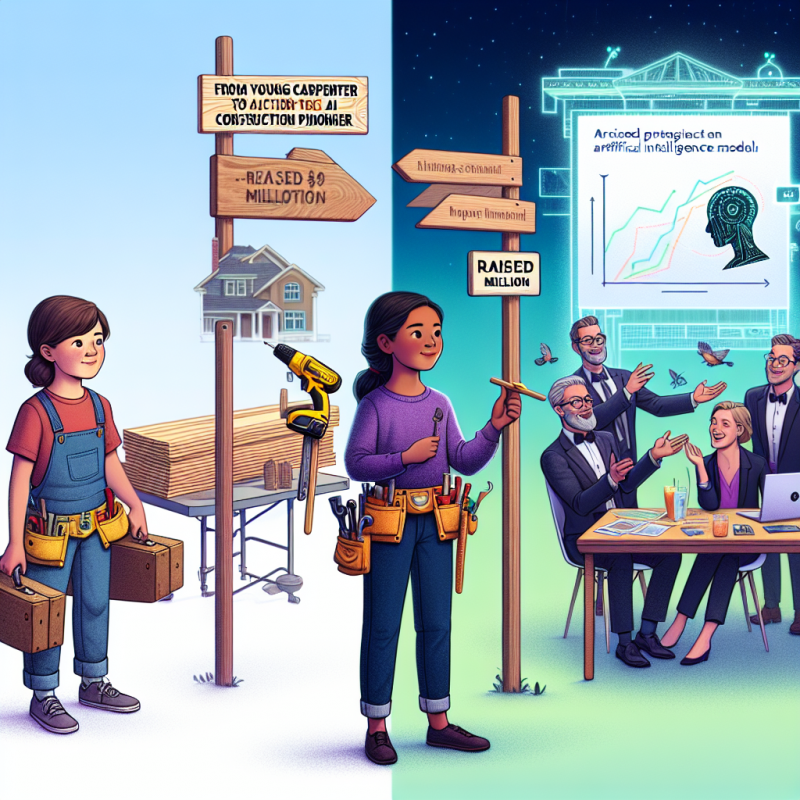 Illustration of Sarah Buchner a commencé comme charpentière à 12 ans - maintenant, sa start-up de construction IA a levé 20 millions de dollars | TechCrunch