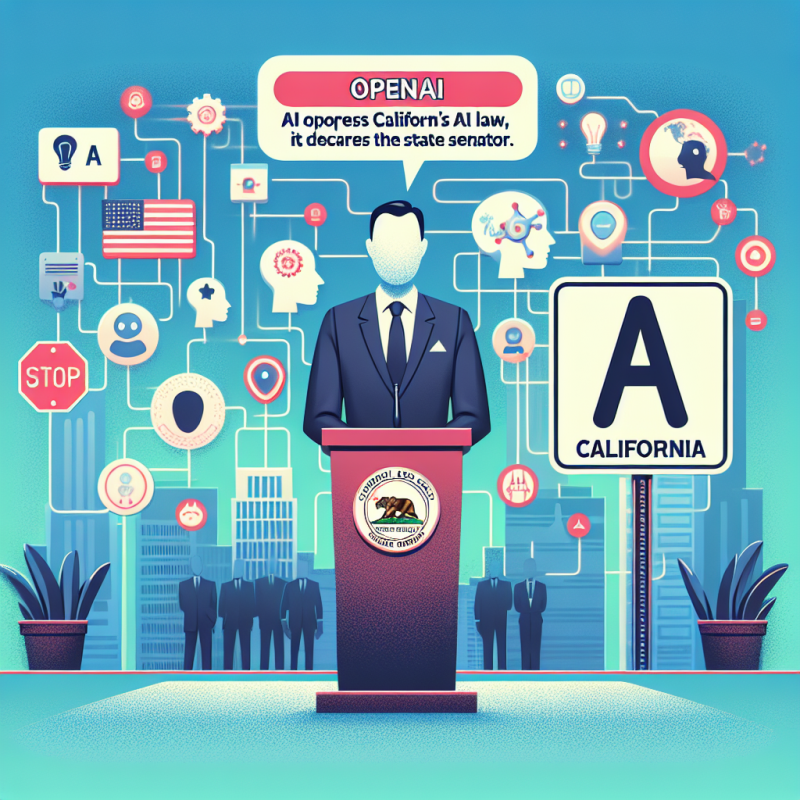 Illustration of OpenAI s'oppose à la loi californienne sur l'IA, "Cela n'a aucun sens", déclare le sénateur de l'État | TechCrunch