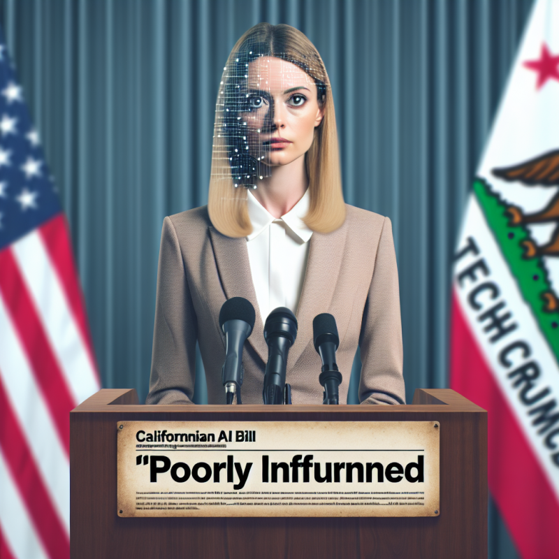 Illustration of Nancy Pelosi critique le projet de loi californien sur l'IA comme étant ‘mal informé’ | TechCrunch