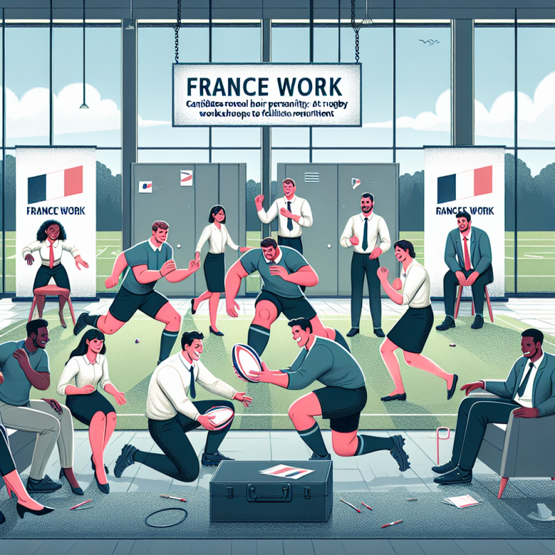 Illustration of "Les candidats révèlent leur personnalité": à France Travail, des ateliers rugby pour faciliter les recrutements