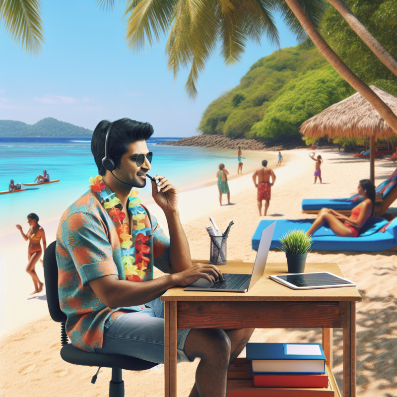Illustration of Un salarié peut-il télétravailler depuis son lieu de vacances?