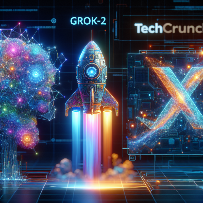 Illustration of xAI lance Grok-2, ajoute la génération d'images sur X | TechCrunch