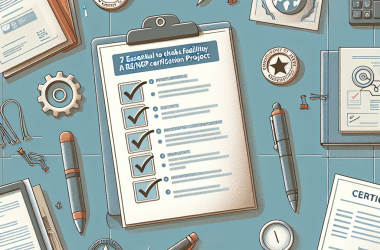 Illustration of 7 points essentiels pour vérifier la faisabilité d'un projet de certification RS/RNCP - Digiformag