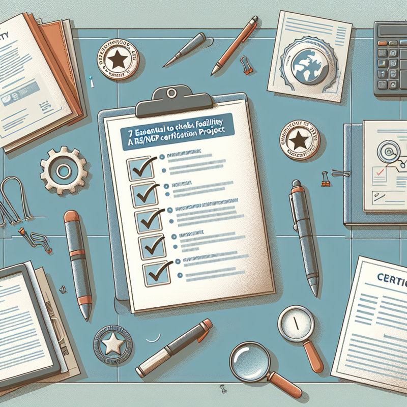 Illustration of 7 points essentiels pour vérifier la faisabilité d'un projet de certification RS/RNCP - Digiformag