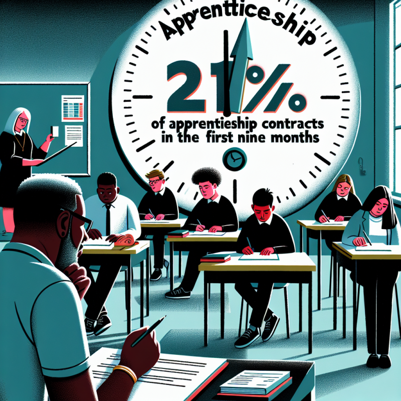 Illustration of 21% des contrats d’apprentissage rompus au cours des neuf premiers mois - Centre Inffo