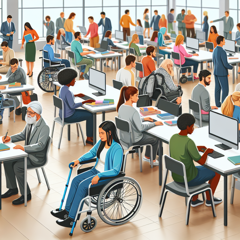 Illustration of Chômeurs : près d’un sur dix des entrants en formation handicapés - Centre Inffo