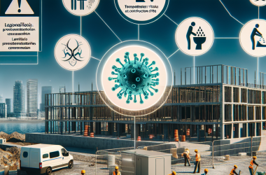 Illustration of Légionellose : prévenir les risques dans les installations sanitaires provisoires de chantier - Actualité - INRS