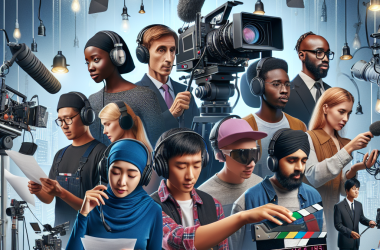 Illustration of Production audiovisuelle : des outils pour agir en prévention des risques professionnels - Actualité - INRS