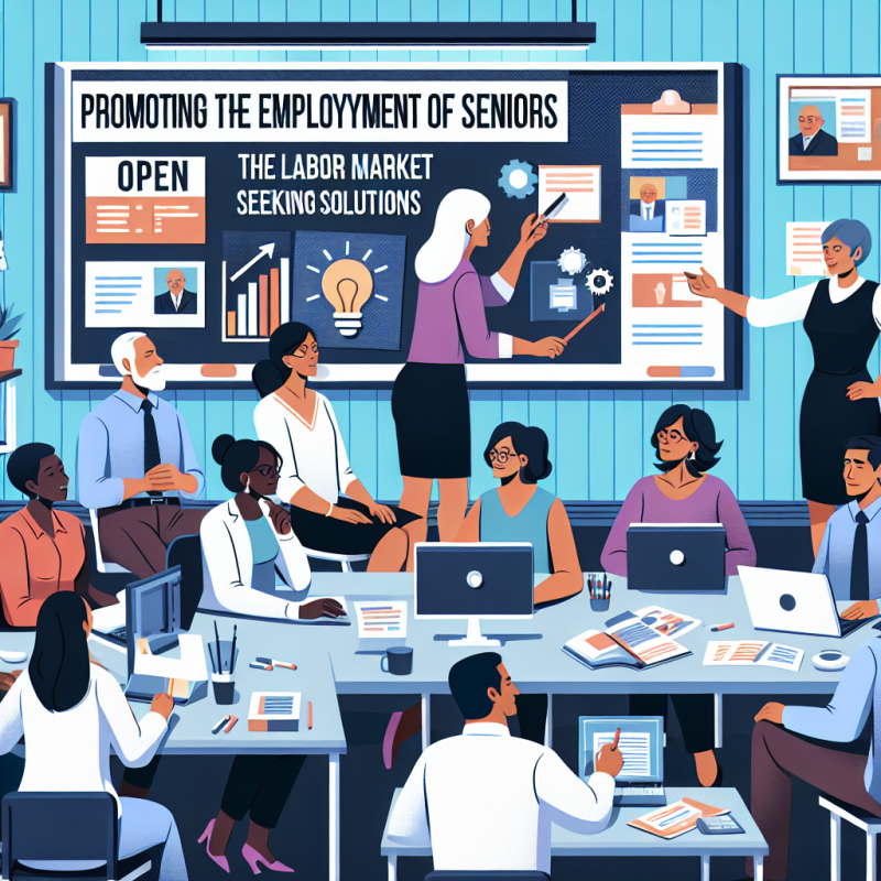 Illustration of Encourager l'emploi des seniors: le monde du travail cherche des solutions